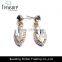 2014 fashion jewelry crystal earring with alloy gold stud earrings jewelry for women