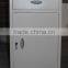 steel bedside cabinet for hospital with steel drawer and shelf