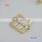 Light gold Double Pin Belt Buckle ornament accessory for handbag