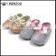 Gold Silver Soft Sole Bow Strap Baby Glitter Shoes