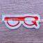 wholesale iron-on embroidered blazer crest glasses patches
