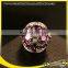 Purple Crystal Ring Diamond Napkin Ring, Crystal Stone Rings