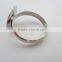 Marriage ring | silver diary ring with badge for decoration
