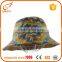 Straw printing minion yellow customized bucket hats wholesale