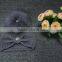 Genuine wool fur headband with big rabbit fur pom pom wholesale