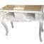 LNE-093 double nail table manicure desk for 2 people salon table with ceramic top