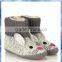 bunny knit platform boots shoes with 3D ears