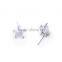 New Arrival Fashion Five-Star Point Design Stud Earrings Cubic Zirconia Wholesale Jewelry