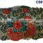 CB0135-(43-48) colorful flower pattern Africa purse handbags clutch crystal evening clutch rhinstone Party purse handbags