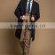 Fashion Style Black Custom Made Long Uniform Overcoat