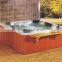 Acrylic Material Freestanding Corner Whirlpool Massage Bathtub