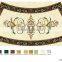 Elegant sauna floor decoration custom make water jet stone medallions