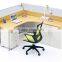 2016 cubicle MDF One side workstation /partition office furniture office table for two people with 3D