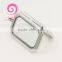 2016 New Fashion Square Floating Locket With Rhinestone DIY Magnetic Glass Alloy Memory Locket Wholesale