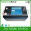 lifepo4 battery pack 24v 100ah for UPS