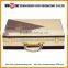 High quality special type durable box with leather handle custom