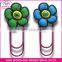 custom 3D love heart shaped PVC magnetic bookmark clip for sale