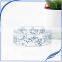 Handmade wide pressed real baby's breath blue dried flower resin bangle for women