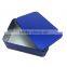 health products packaging blue tin box