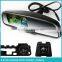 auto dimming car rear view camera mirror with tft lcd screen, parking sensor, reverse camera display, compass