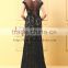 Modest See Through Front Backless Cap Sleeve Tailing Beaded Patterns of Lace Evening Dress for Seniors