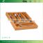 Home-it Expandable Bamboo Cutlery drawer organizer, Flatware drawer dividers