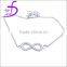 Bulk sale cheap fashion 8 charm bracelet in silver