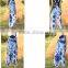 thai HIPPIE BOHO blue lover tie dye knot rayon summer maxi romper long jumpsuit pants