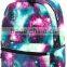 Hot styke fashion printed trend galaxy schoolbag for girls