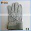 BSSAFETY china supplier 2016 wholsale welding safety work glove leather with cotton fabric