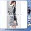 2016 Fashion Ladies Plaid Slim Fit Dress Women Plaid Dress