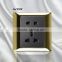 Newest universal one gang /two gang switch with 2 pin /3 pin socket