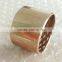 SPF WFF 500-series flanged graphite bush , JFB brass graphite slide bearing , self-lubricating graphite insert copper bushing