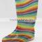 Custom Printing PVC Transparent Rain Boots Women
