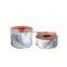 Natural stone marble concrete candle jars with lids for container holder home decor