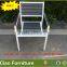Modern dining table set plastic wood garden dining furniture