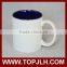 Colorful Inner Ceramic Sublimation Mug/white blank sublimation coated mug