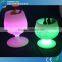 LED Bar Furniture Plastic Wine Barrel with RGB Light Colorful Changing