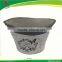 modern indoor pots and planters oval Concrete Planter