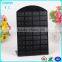 L shaped floor acrylic earring display stand holder with black color plexiglass earring rack