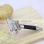 Kitchen Multifunction Stainless Steel Potato Julienne Peeler With Black Rubber Handle