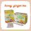 Wholesale FDA, HALAL. KOSHER honey instant Ginger Tea Thaland.