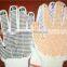 cotton glove with pvc dots