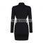wholesale nice design high quality long sleeve women guangzhou bandage dress 2017