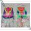 2015 New latest fashion retro classical ladies shoulder bag with tassels handmade braided cotton rope