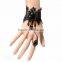 American heart diamond lace bracelet&ring sets antique palace crystal ring set with bracelet