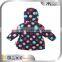 Custom Girl's Polka Dot Jacket/Wholesale Kids Wear Coat Manufacture in China