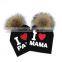 Myfur Spring Fashion Rib Cotton Baby Beanie Hat For Toddler Baby Kids Girl Boy I LOVE