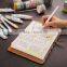 2017 new style A5/A6 cloth cover daily planner/weekly planner with clasp/loose leaf metal clip