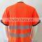 Hi Vis Short Sleeve Contrast Neck And Cuff Custom Fluorescent T-shirt